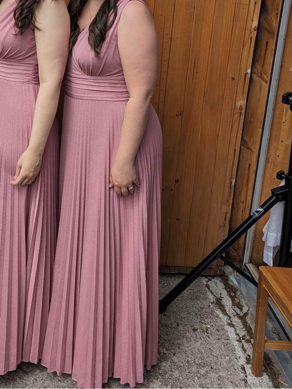 Laura - Long dress in Dusty Rose